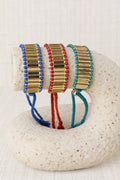 PULSERA ABANICO METALIZADO