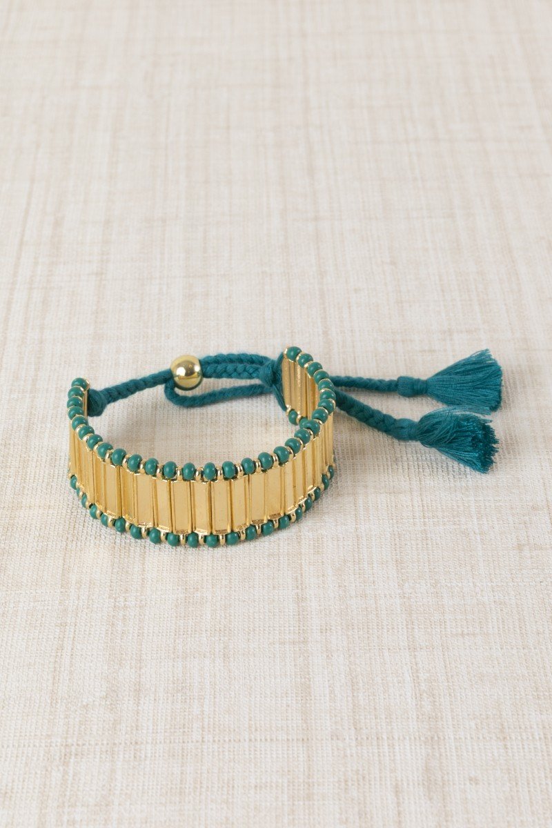 PULSERA ABANICO METALIZADO
