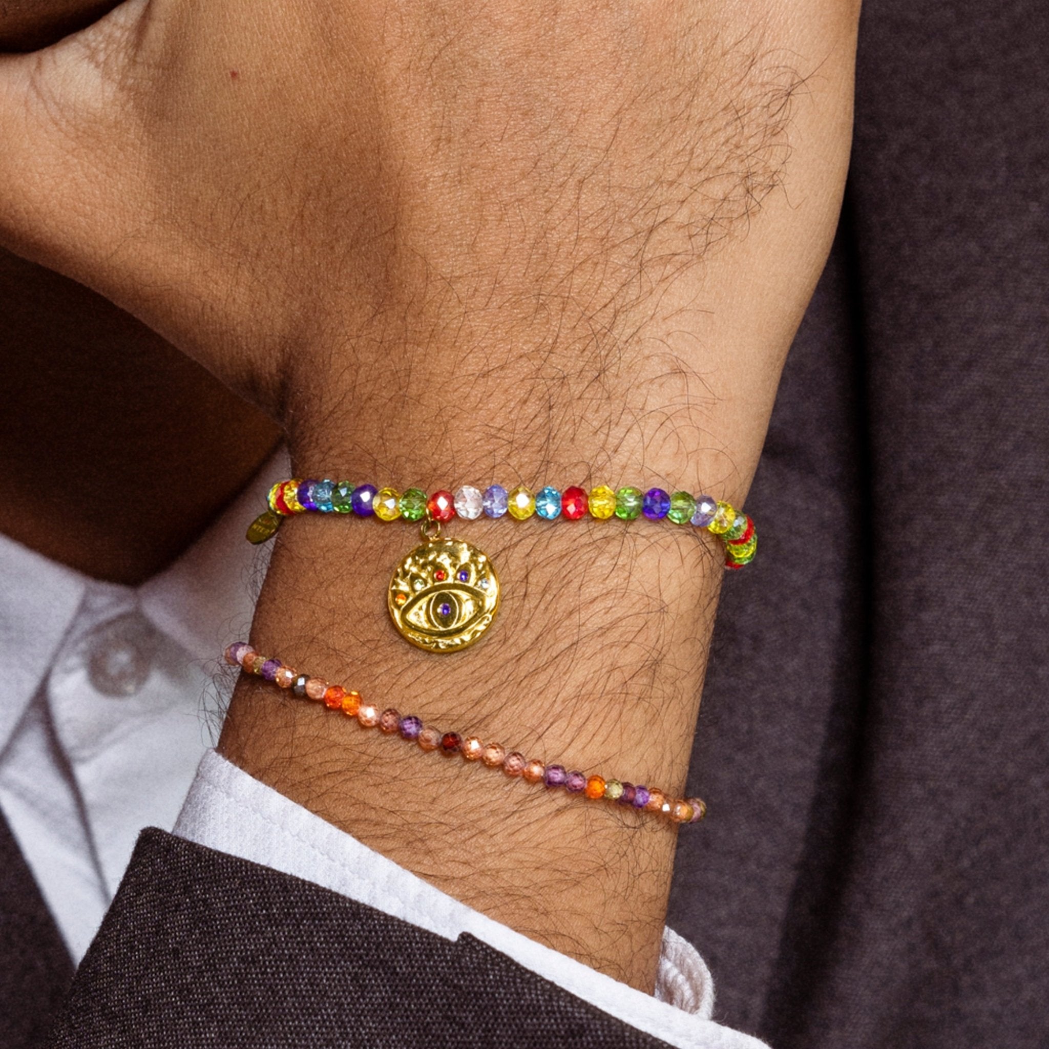 Pulsera acabado oro 18k