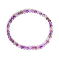 Pulsera Amatista Chevron Bola Lisa