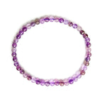Pulsera Amatista Chevron Bola Lisa