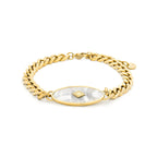 Pulsera Anleh acabada en oro amarillo 18k