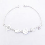 Pulsera Cuádruple de Protección S925: Cuatro Amuletos de Luz