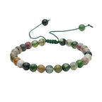 Pulsera de Ágata India con Nudo Corredizo