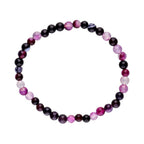Pulsera de Ágata Lila - Bola Lisa