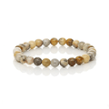 Crazy Lace Agate Bracelet - Smooth Bead