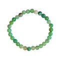 Pulsera de Ágata Verde - Bola Lisa