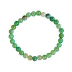 Pulsera de Ágata Verde - Bola Lisa