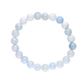 Pulsera de Aguamarina Bola Lisa