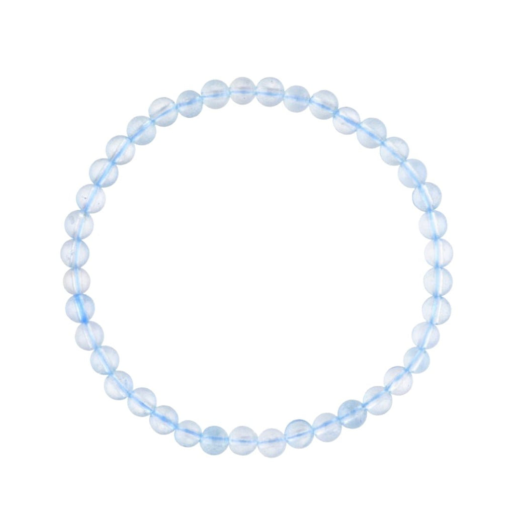 Pulsera de Aguamarina Bola Lisa