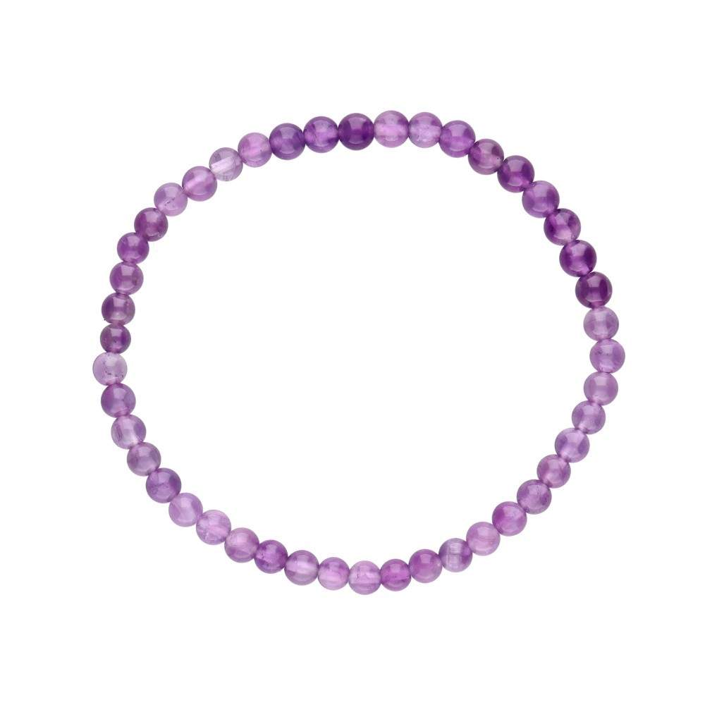 Pulsera de Amatista Bola Lisa