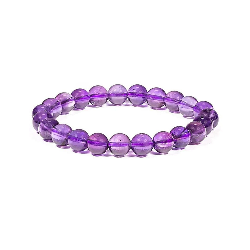 Pulsera de Amatista Bola Lisa