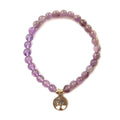 Pulsera de Amatista y Árbol de la Vida en Plata de Ley