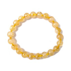 Pulsera de Citrino Potenciado - Bola Lisa
