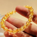 Pulsera de Citrino Potenciado - Bola Lisa
