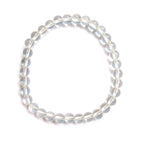 Pulsera de Cuarzo Blanco Bola Lisa