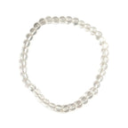 Pulsera de Cuarzo Blanco Bola Lisa