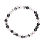 Pulsera de Cuarzo Turmalinado Bola Lisa