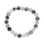 Pulsera de Cuarzo Turmalinado Bola Lisa