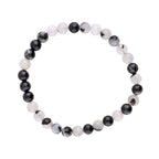 Pulsera de Cuarzo Turmalinado Bola Lisa
