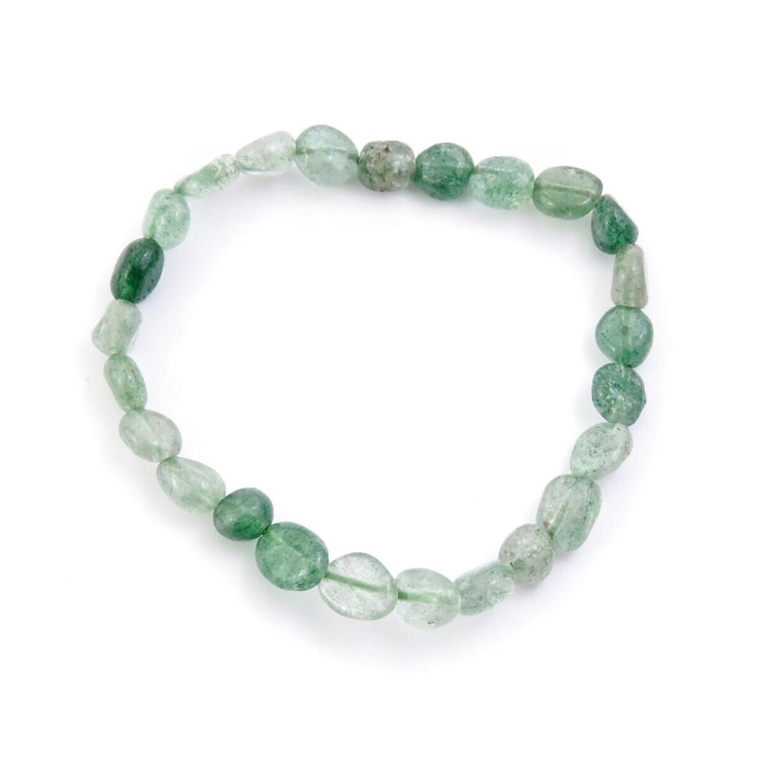 Pulsera de Cuarzo Verde en Rodados