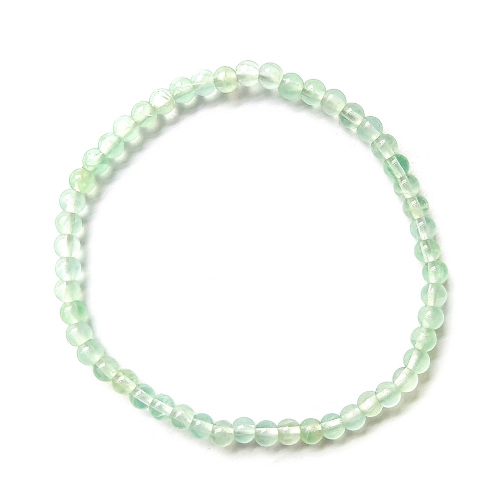 Pulsera de Fluorita Verde Bola Lisa