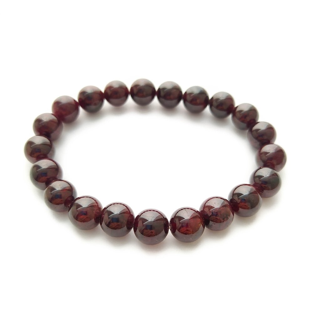 Pulsera de Granate Bola Lisa