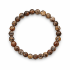 Pulsera de Jaspe Leopardo Bola lisa
