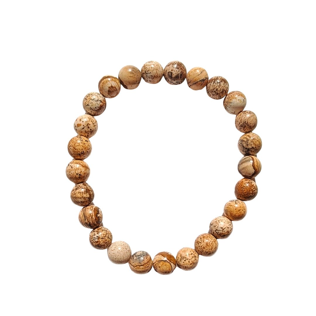 Pulsera de Jaspe Paisaje Bola Lisa