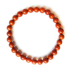 Pulsera de Jaspe Rojo Bola Lisa
