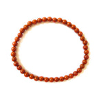 Pulsera de Jaspe Rojo Bola Lisa