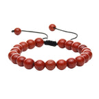 Pulsera de Jaspe Rojo con Nudo Corredizo