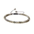 Pulsera de Labradorita con Nudo Corredizo