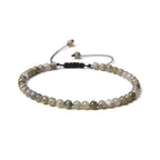 Pulsera de Labradorita con Nudo Corredizo