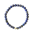 Pulsera de Lapislázuli y Bola de Plata de Ley