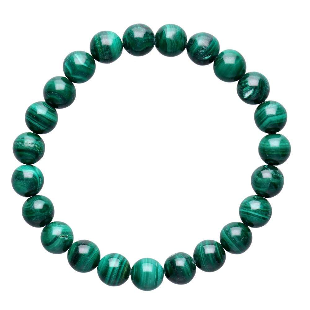Pulsera de Malaquita Bola Lisa