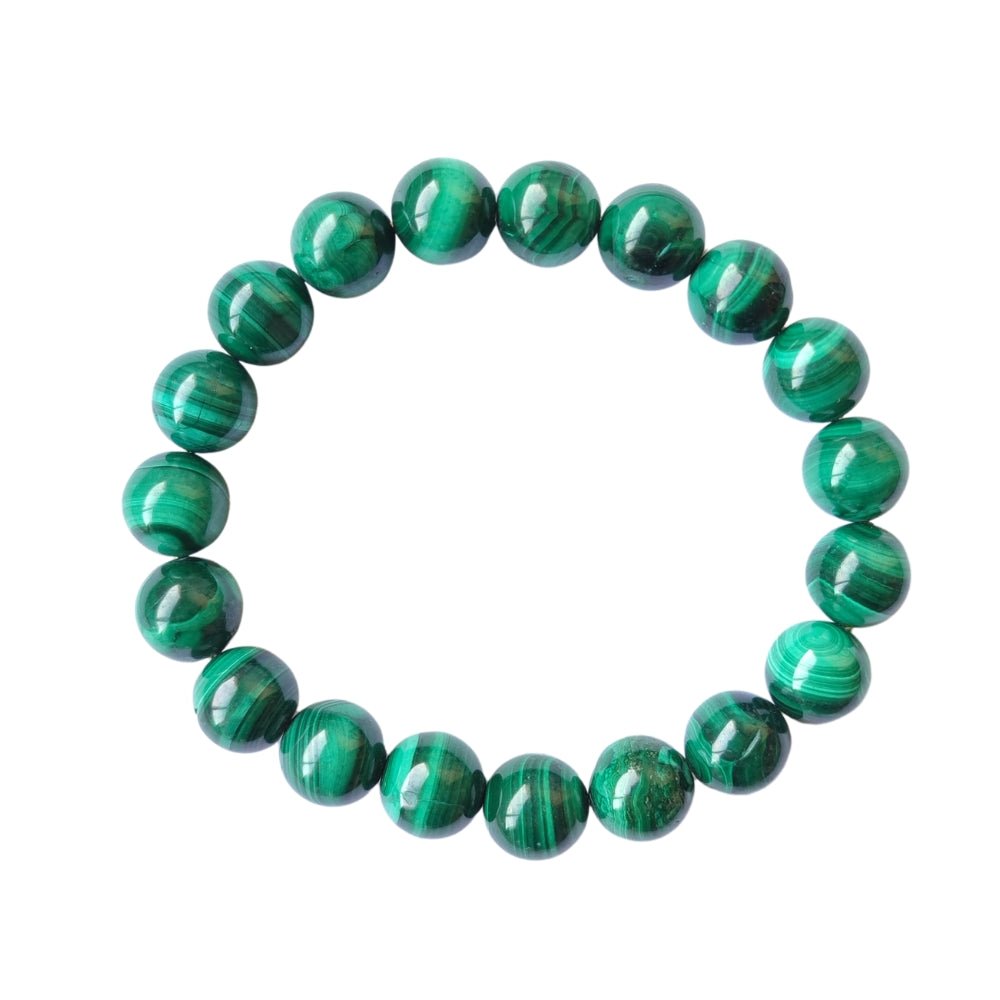 Pulsera de Malaquita Bola Lisa