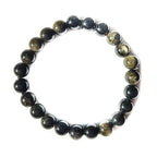 Pulsera de Obsidiana Dorada Bola Lisa