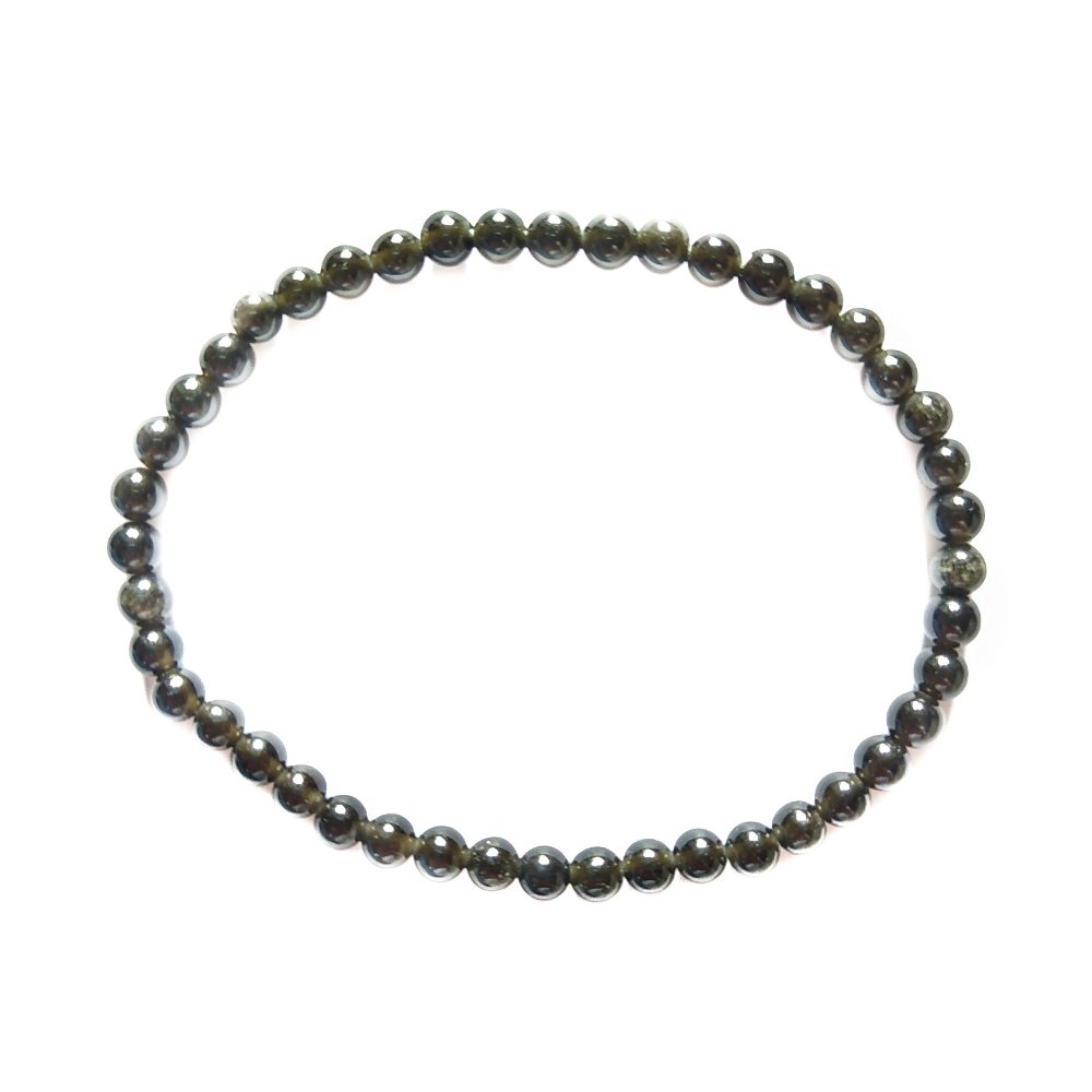 Pulsera de Obsidiana Dorada Bola Lisa