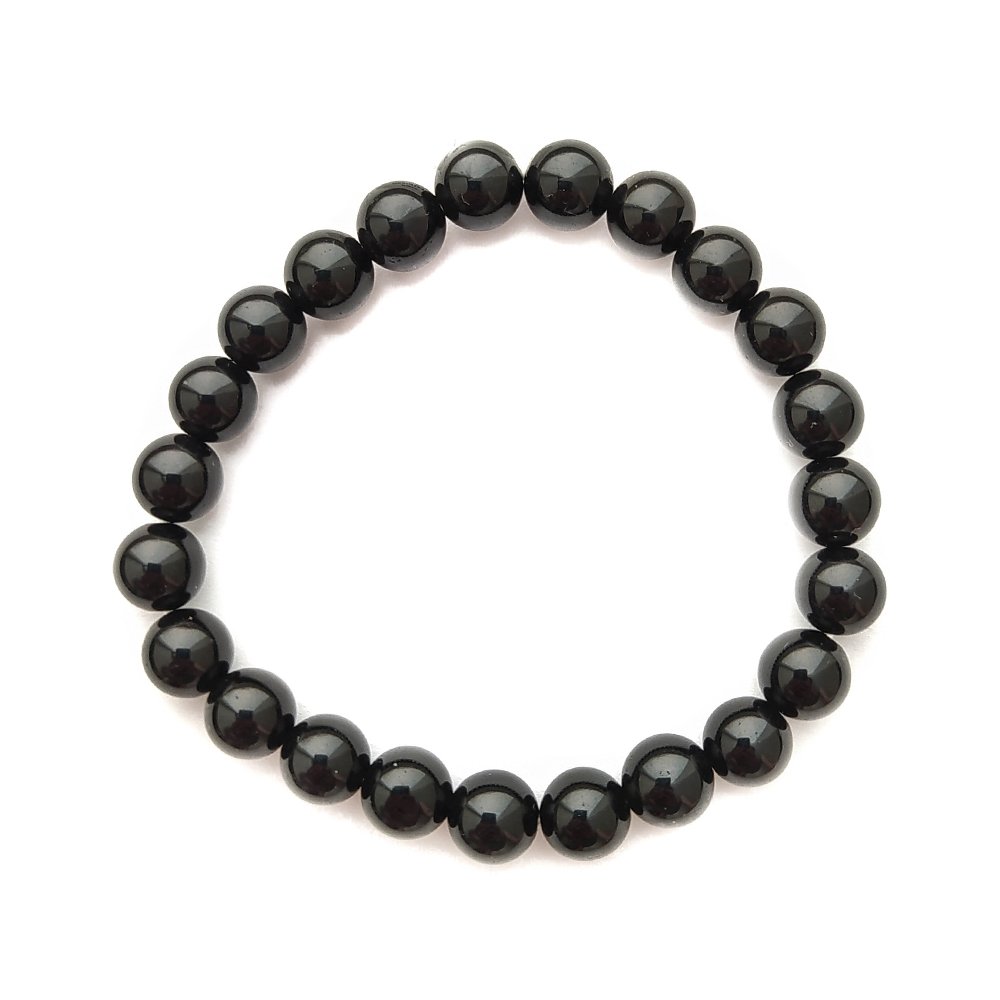 Pulsera de Obsidiana Negra Bola