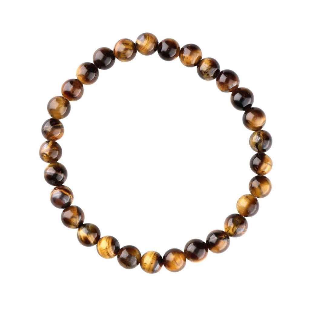 Pulsera de Ojo de Tigre Bola Lisa