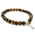 Pulsera de Ojo de Tigre y Símbolo Infinito