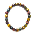 Pulsera de Ojo Tigre, Halcón y Buey