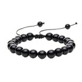 Onyx Bracelet with Adjustable Knot