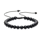 Pulsera de Ónix con Nudo Corredizo
