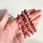 Pulsera de Rodonita Bola Lisa