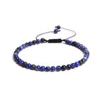 Pulsera de Sodalita Bola con Nudo Corredizo
