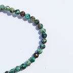 Pulsera de Turquesa Africana Facetada