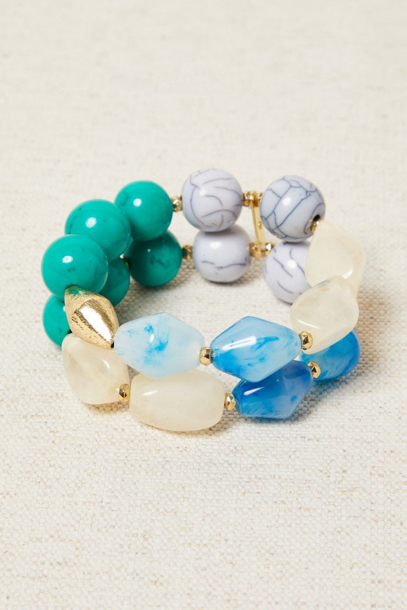 PULSERA DOBLE RESINAS