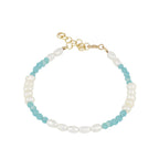 Pulsera 'Isolda' de Perlas y Amazonita